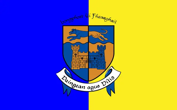 Прапор округу Лонгфорд — графство в Ірландії — стокове фото
