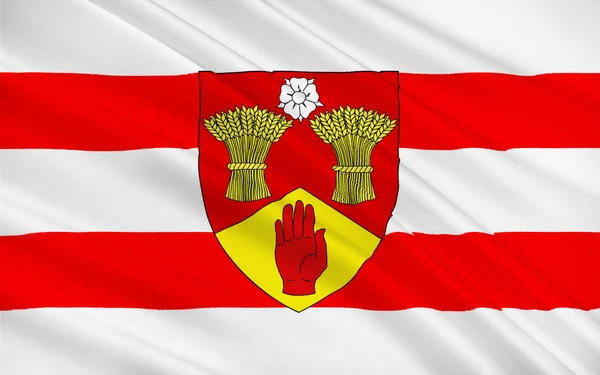 在北爱尔兰伦敦德里郡的旗帜 — 图库照片