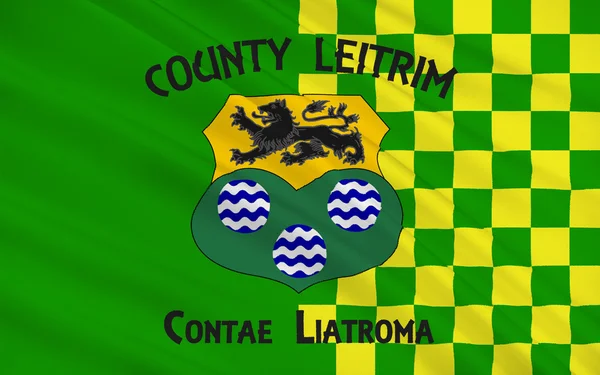 Bandera del Condado de Leitrim es un condado de Irlanda. —  Fotos de Stock