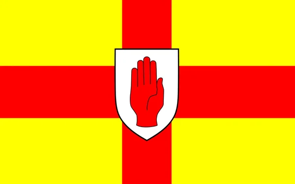Flagge von Ulster ist eine Provinz in Irland — Stockfoto