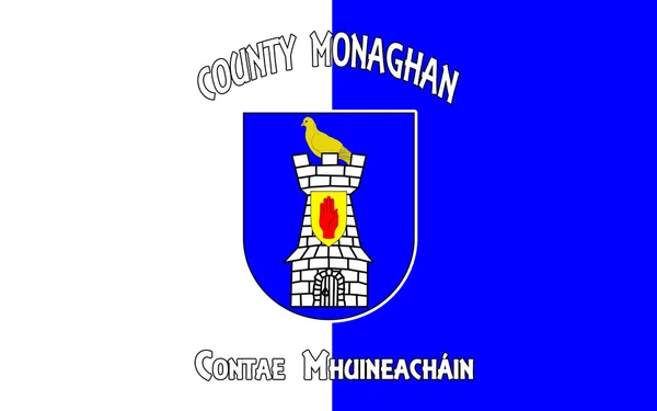 La bandiera della contea di Monaghan è una contea dell'Irlanda — Foto Stock