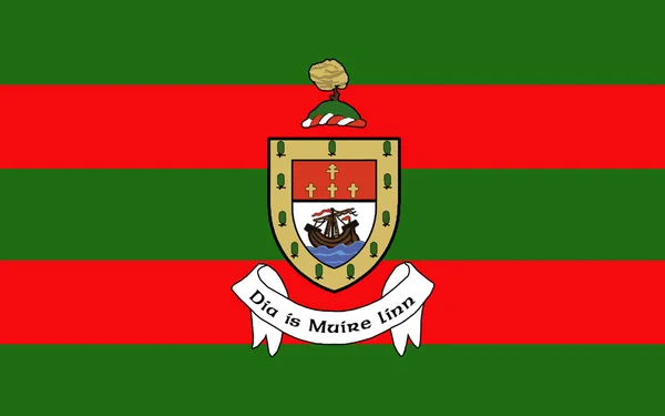 La bandiera della contea di Mayo è una contea dell'Irlanda — Foto Stock