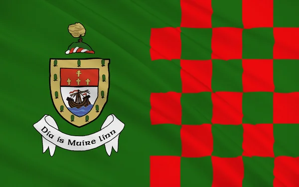 Vlag van County Mayo is een graafschap van Ierland — Stockfoto