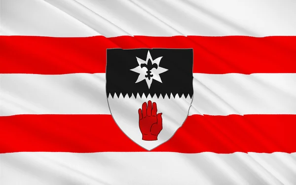 Vlajka Teplice je hrabství v Irsku — Stock fotografie