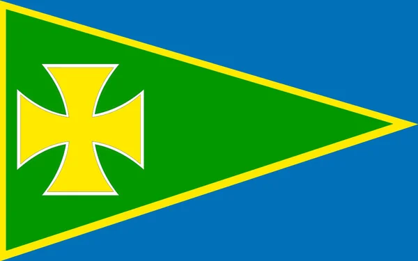 Vlag van Roscommon County is een county in Ierland — Stockfoto