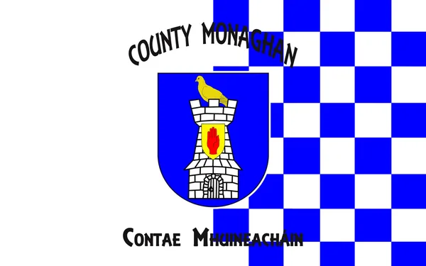 莫纳亨县旗是爱尔兰的一个县 — 图库照片