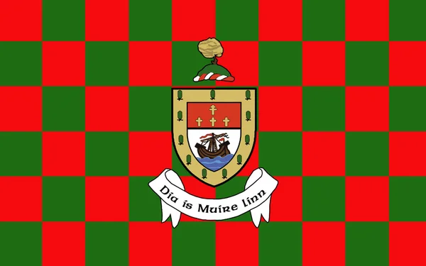 Bandeira do Condado de Mayo é um condado da Irlanda — Fotografia de Stock