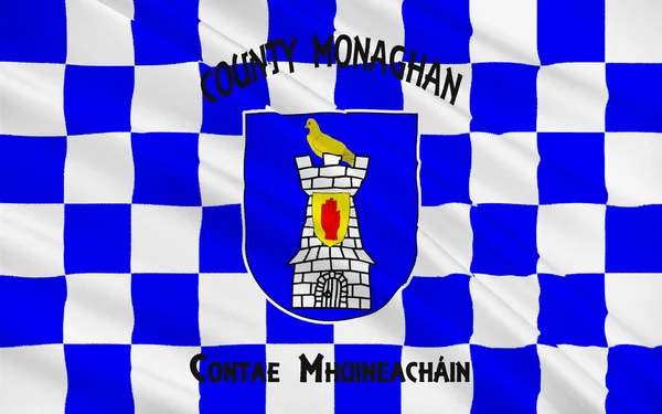 Vlajka County Monaghan je okres v Irsku — Stock fotografie