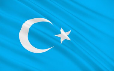 Sincan Özerk Bölgesi Çin bayrağı
