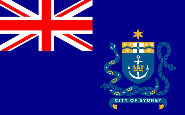 Drapeau de Sydney est la capitale de l'État de Nouvelle-Galles du Sud — Photo