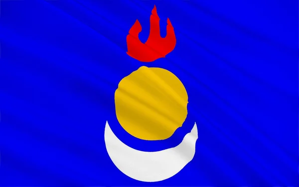 Flagge der autonomen Region Innere Mongolei in China — Stockfoto
