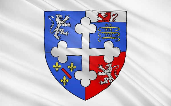 Ain, Franciaország zászlaja — Stock Fotó