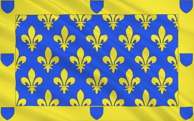 Flag of Ardeche, France clipart