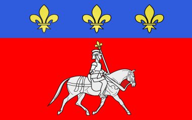 Flag of Cognac, France clipart