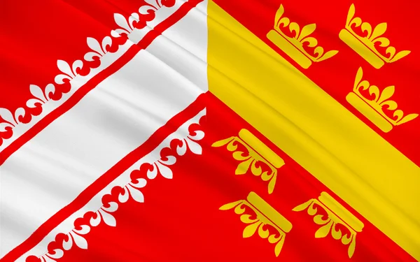 Flagga alsace, Frankrike — Stockfoto