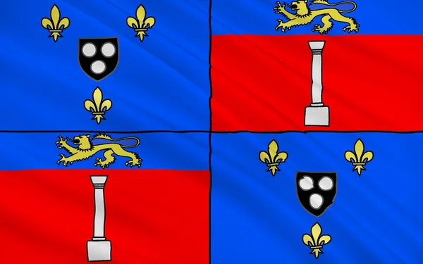 Vlag van Antony, Frankrijk — Stockfoto