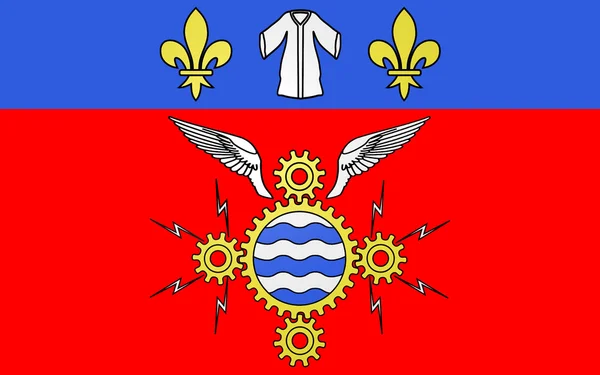 Flaga Argenteuil, Francja — Zdjęcie stockowe