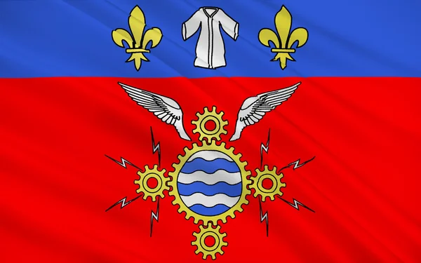 Argenteuil zászlaja, Franciaország — Stock Fotó