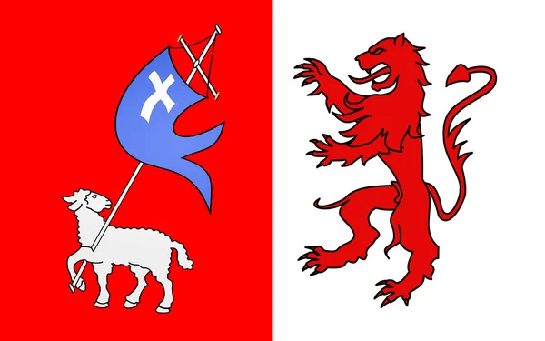 Flag of Auch, France — Stock Photo, Image