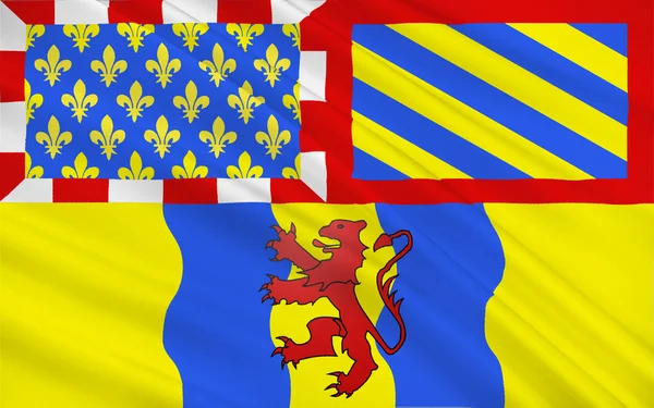 Vlag van Autun, Frankrijk — Stockfoto