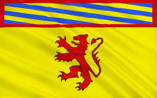 Vlajka státu Autun, Francie — Stock fotografie