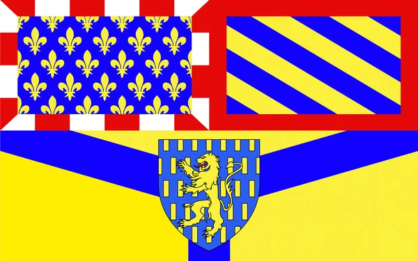 Flag of Auxerre, France — Stock Photo, Image