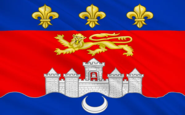 Vlag van Bordeaux, Frankrijk — Stockfoto