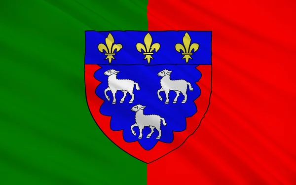 Vlag van bourges, Frankrijk — Stockfoto