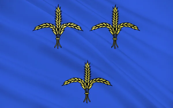 Σημαία της Μπριβ-Λα-Γκαγιάρντ, Γαλλία — Φωτογραφία Αρχείου