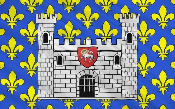 Vlag van Carcassonne, Frankrijk — Stockfoto