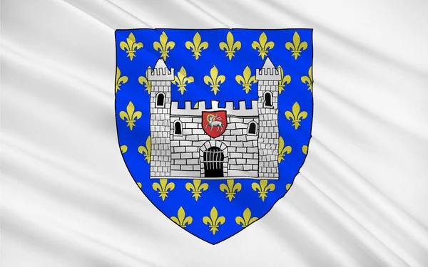 Vlag van Carcassonne, Frankrijk — Stockfoto