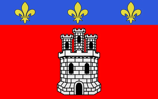 Castellanes flagga, Frankrike — Stockfoto