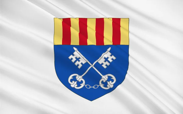 Прапор Ceret, Франція — стокове фото