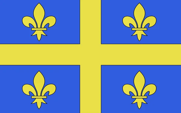 샬롱 앙 샴페인의 국기, 프랑스 — 스톡 사진