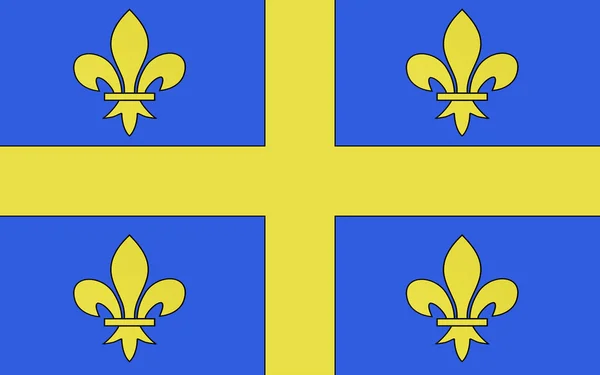 Vlag van Chalons-en-Champagne, Frankrijk — Stockfoto