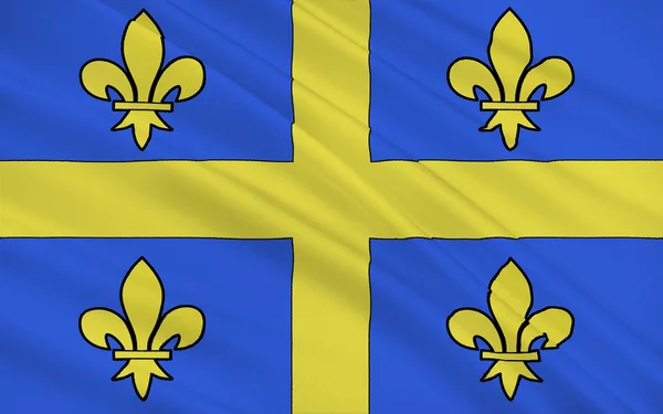 Flagga av Chalons-en-Champagne, Frankrike — Stockfoto