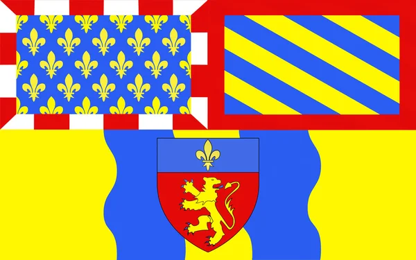 Flagge von Charolles, Frankreich — Stockfoto