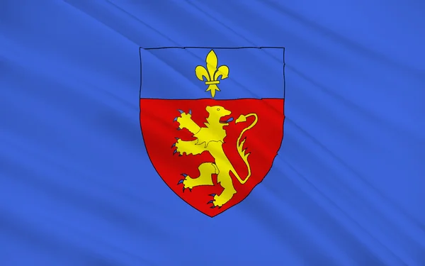 Flagge von Charolles, Frankreich — Stockfoto