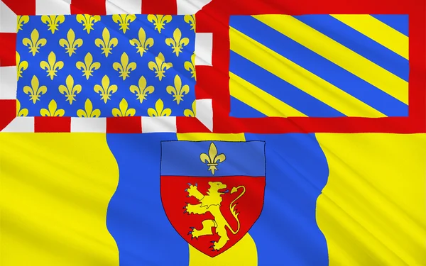 Flag of Charolles, France — Stock Photo, Image