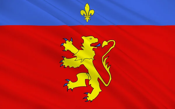 Vlajka Charolles, Francie — Stock fotografie