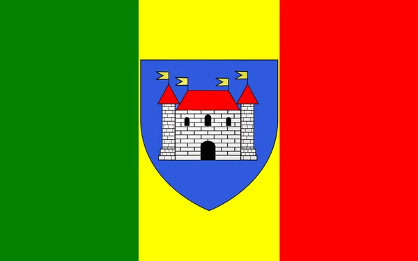 Chateauroux, Franciaország zászlaja — Stock Fotó