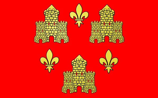 Σημαία της Σινόν, Γαλλία — Φωτογραφία Αρχείου