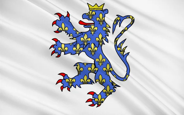 콤피뉴의 국기, 프랑스 — 스톡 사진