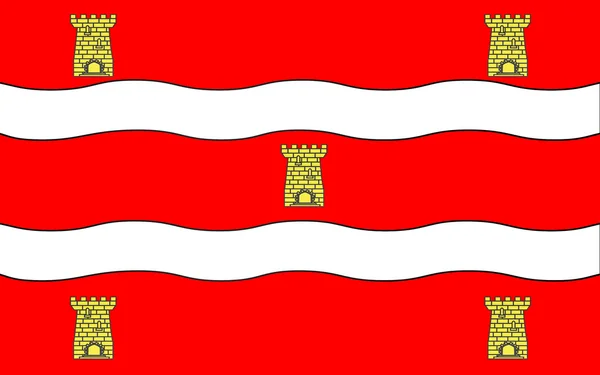 Flagga av Deux-Sevres, Frankrike — Stockfoto