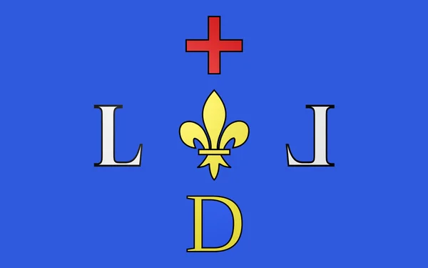 Flaga Digne-Les-Bains, Francja — Zdjęcie stockowe