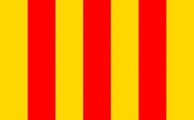 Flag of Foix, France clipart