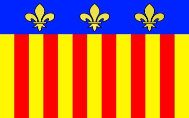 Flag of Millau, France clipart
