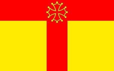 Flag of Tarn, France clipart