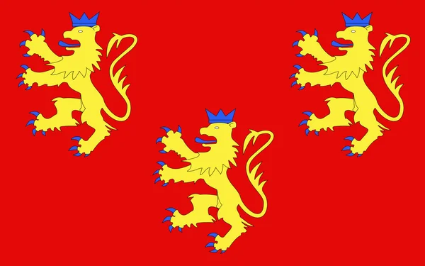 Flagge von Dordogne, Frankreich — Stockfoto