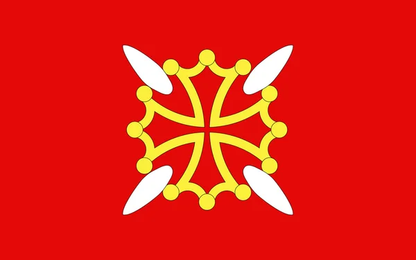 Flaga górnego Garonna, Francja — Zdjęcie stockowe
